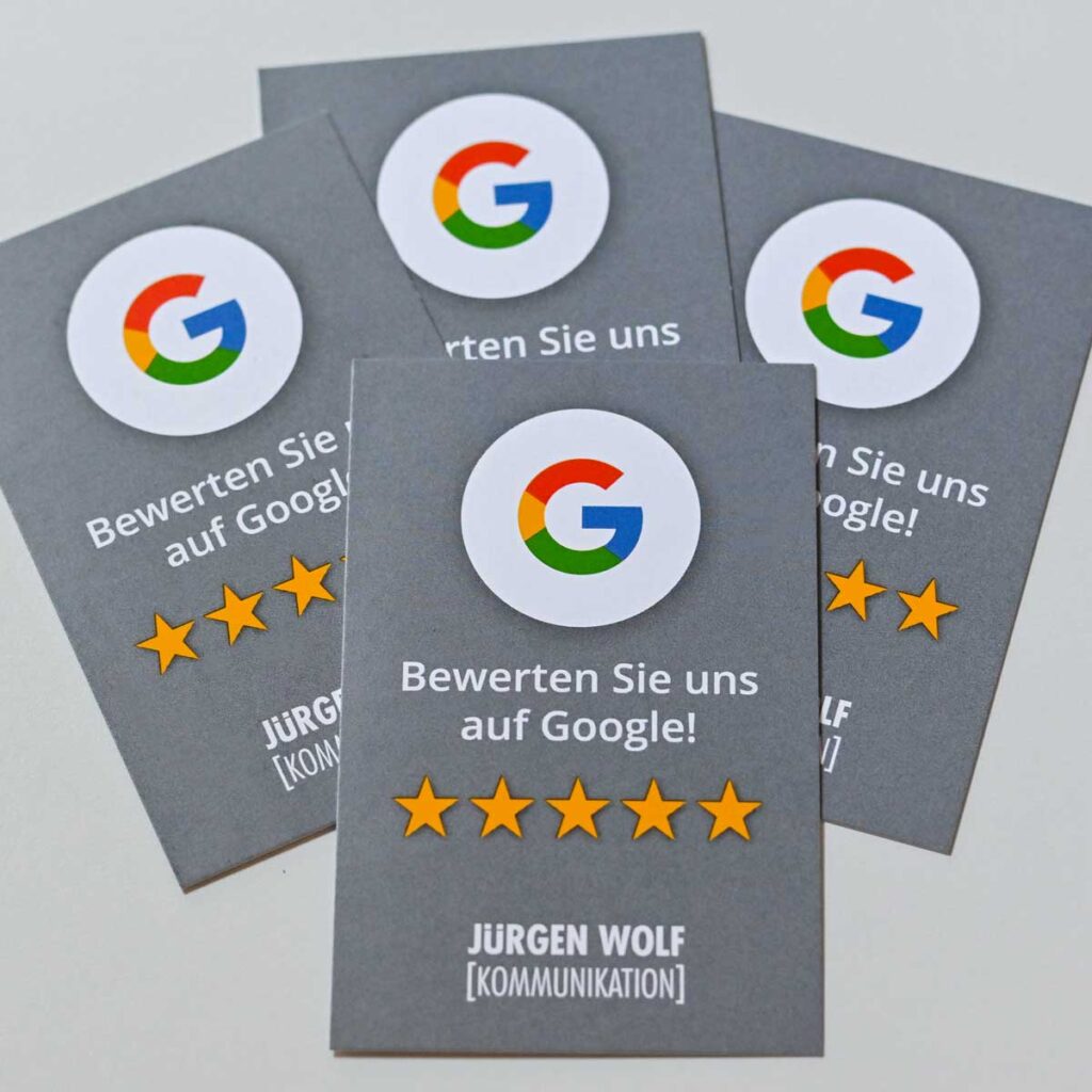Bewertungskarte Vorderseite